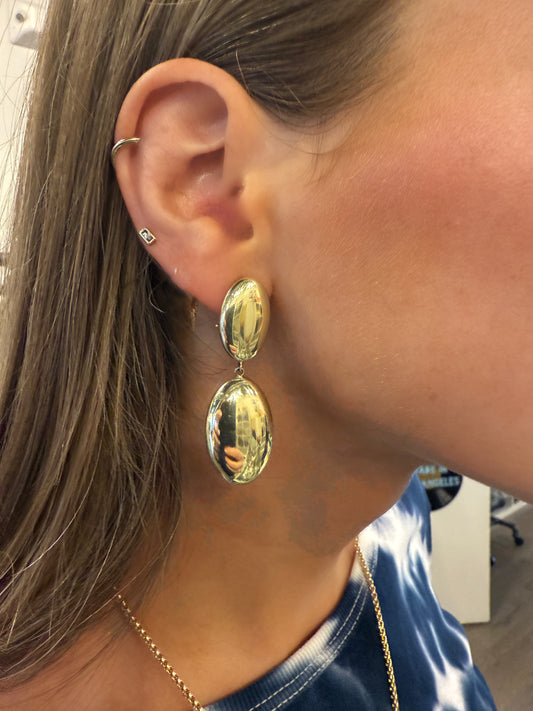 ABBY Gold Hanging Earrings