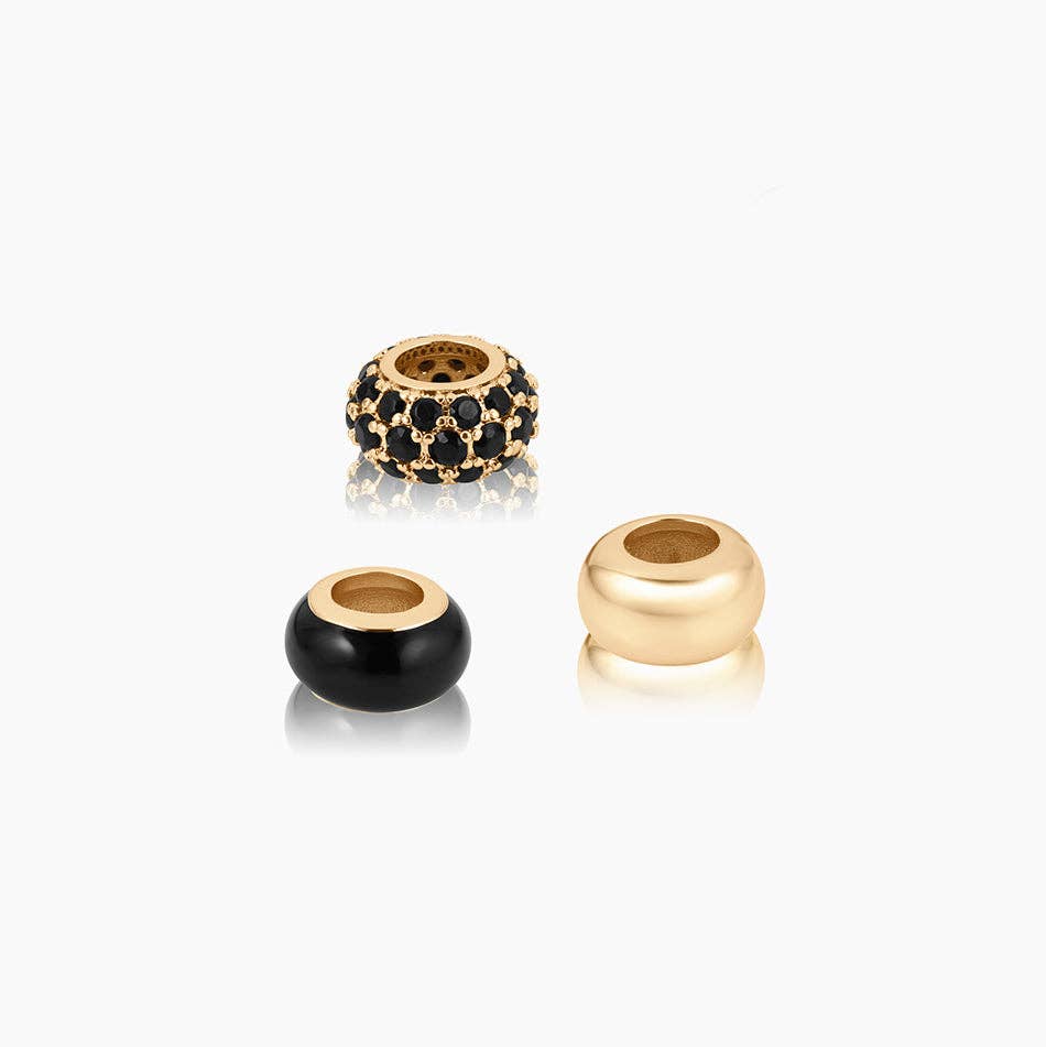 THATCH Astra Black Pavé Bead Charm