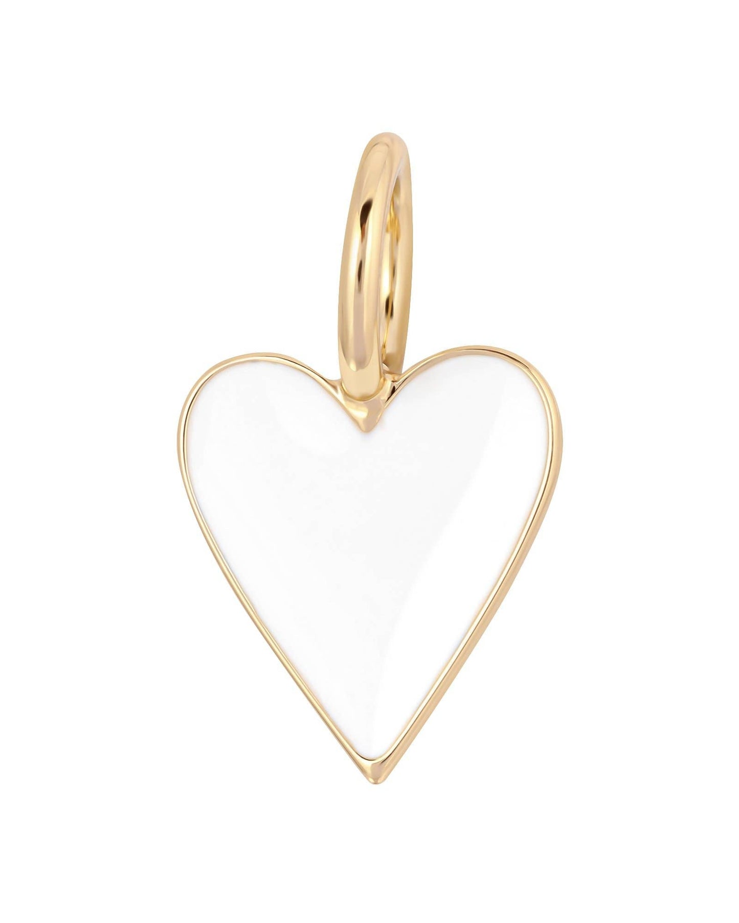 HELENA Small Enamel Pendant White