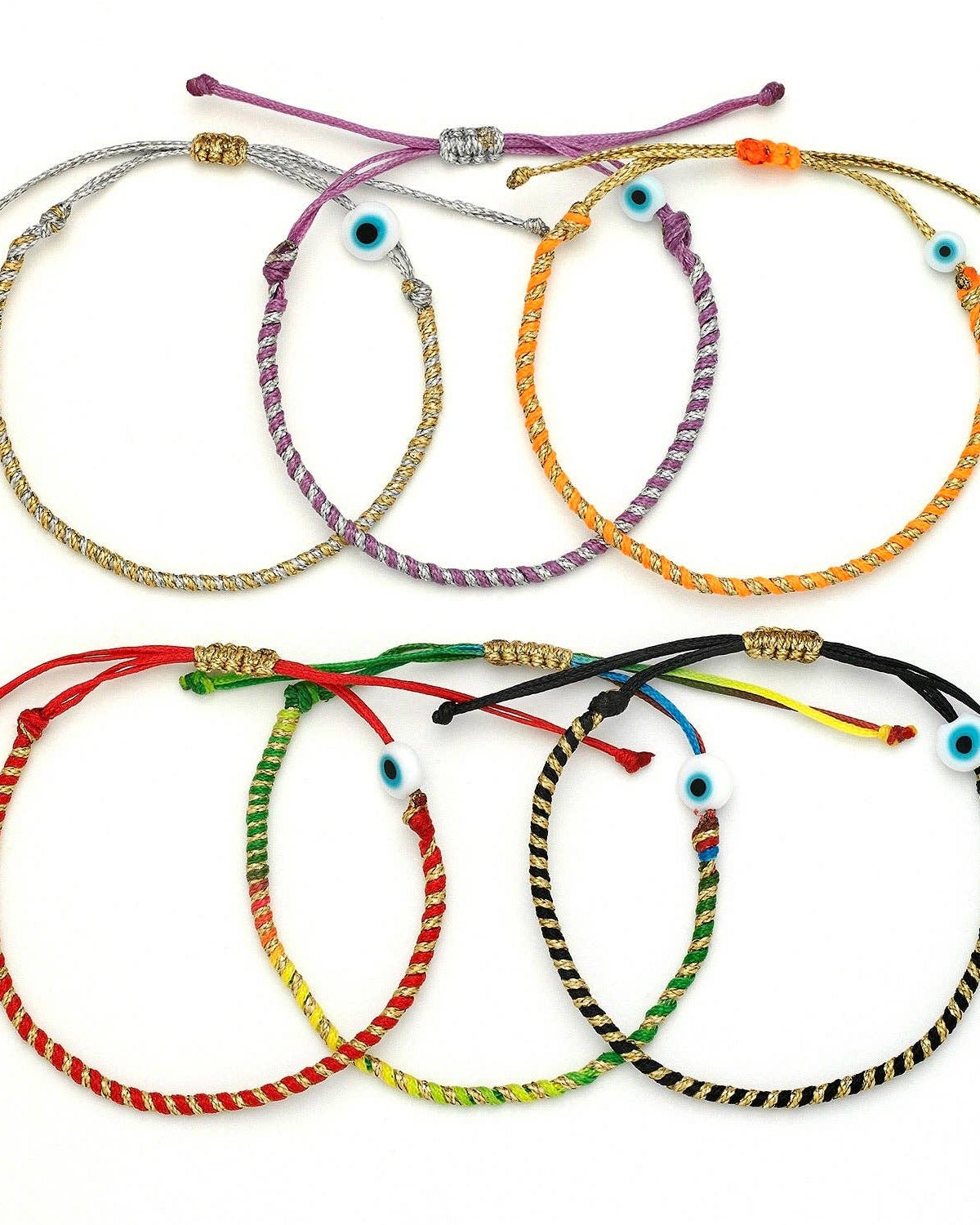 OIYA TWIST Duo Color Evil Eye Bracelet