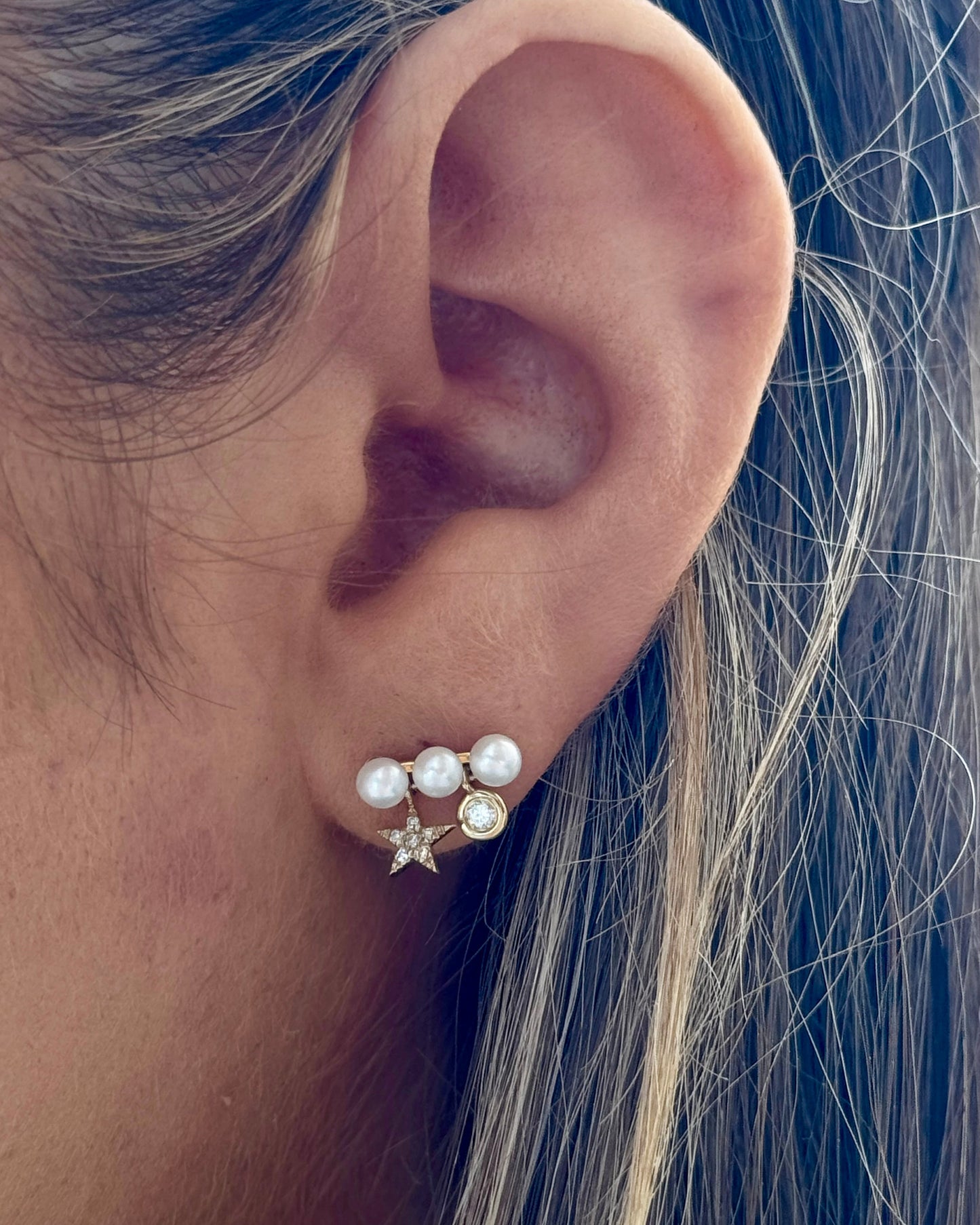 NASH Diamond Pearl Studs