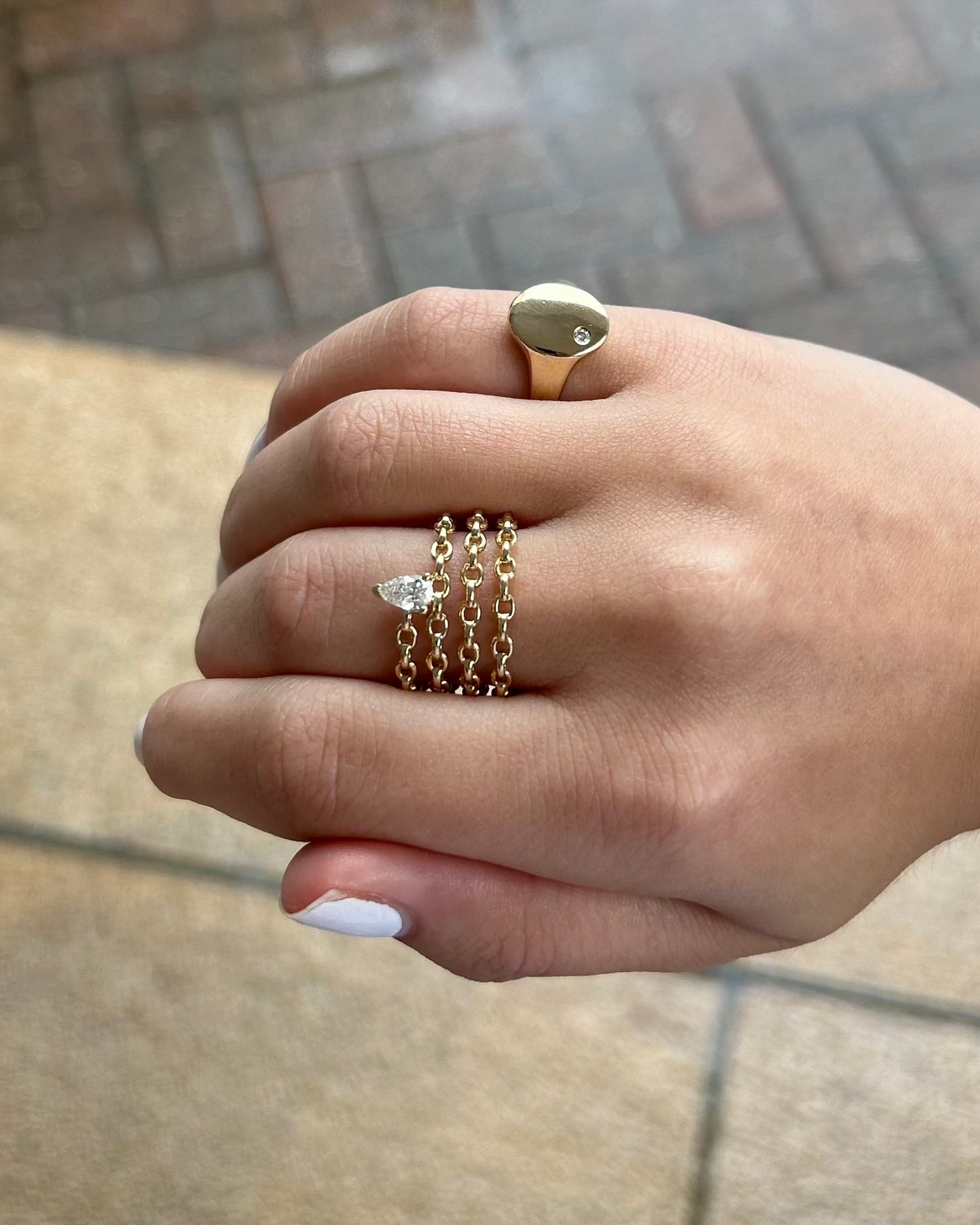 LEE Gold Diamond Ring