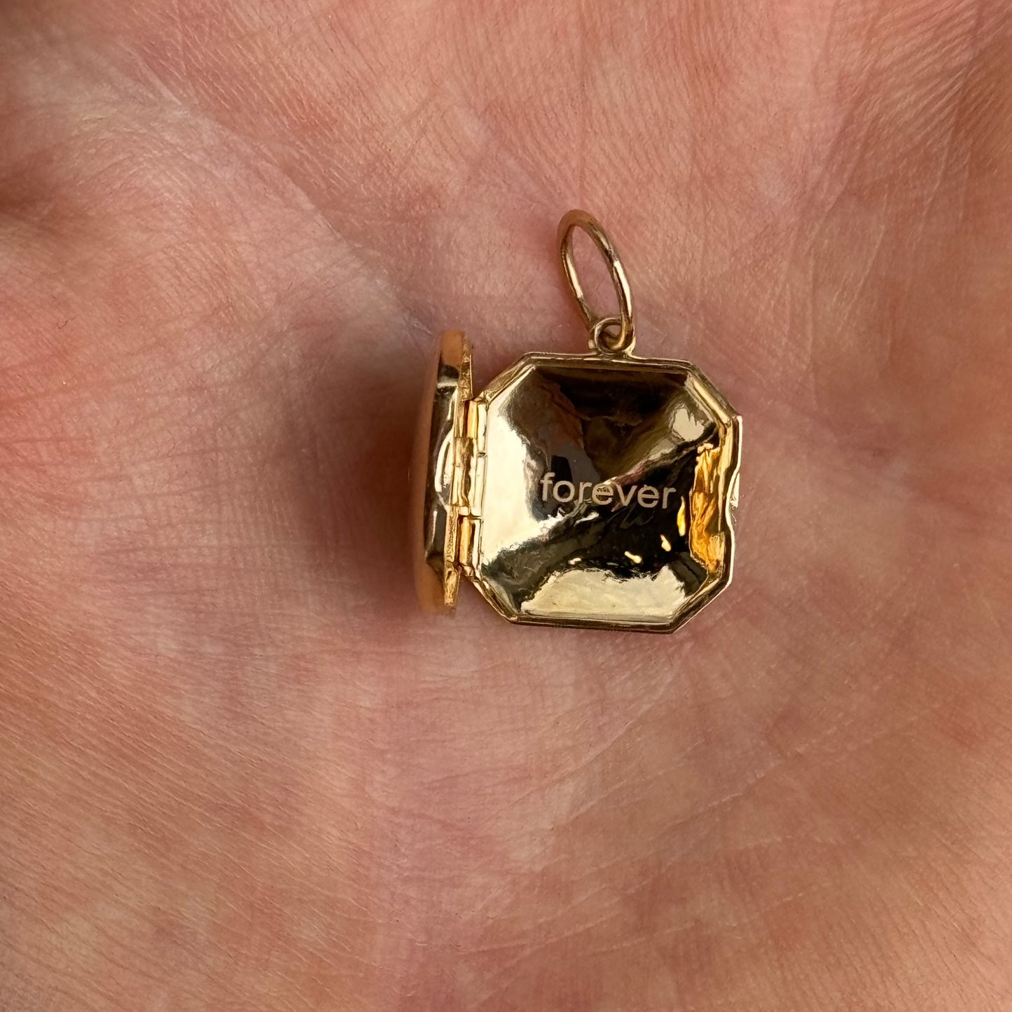OSLO Gold Locket Charm