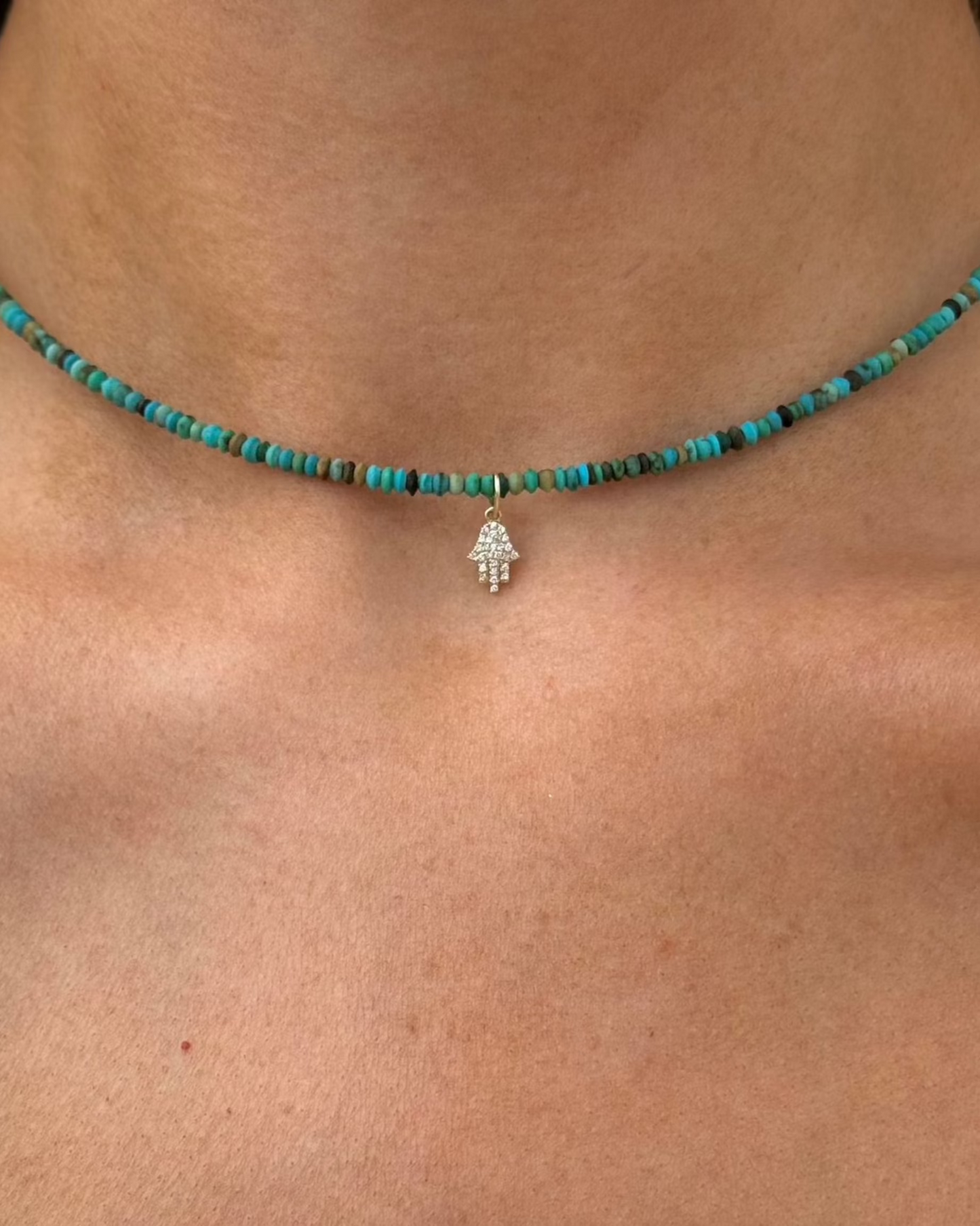 SANTI Turquoise Beaded Necklace