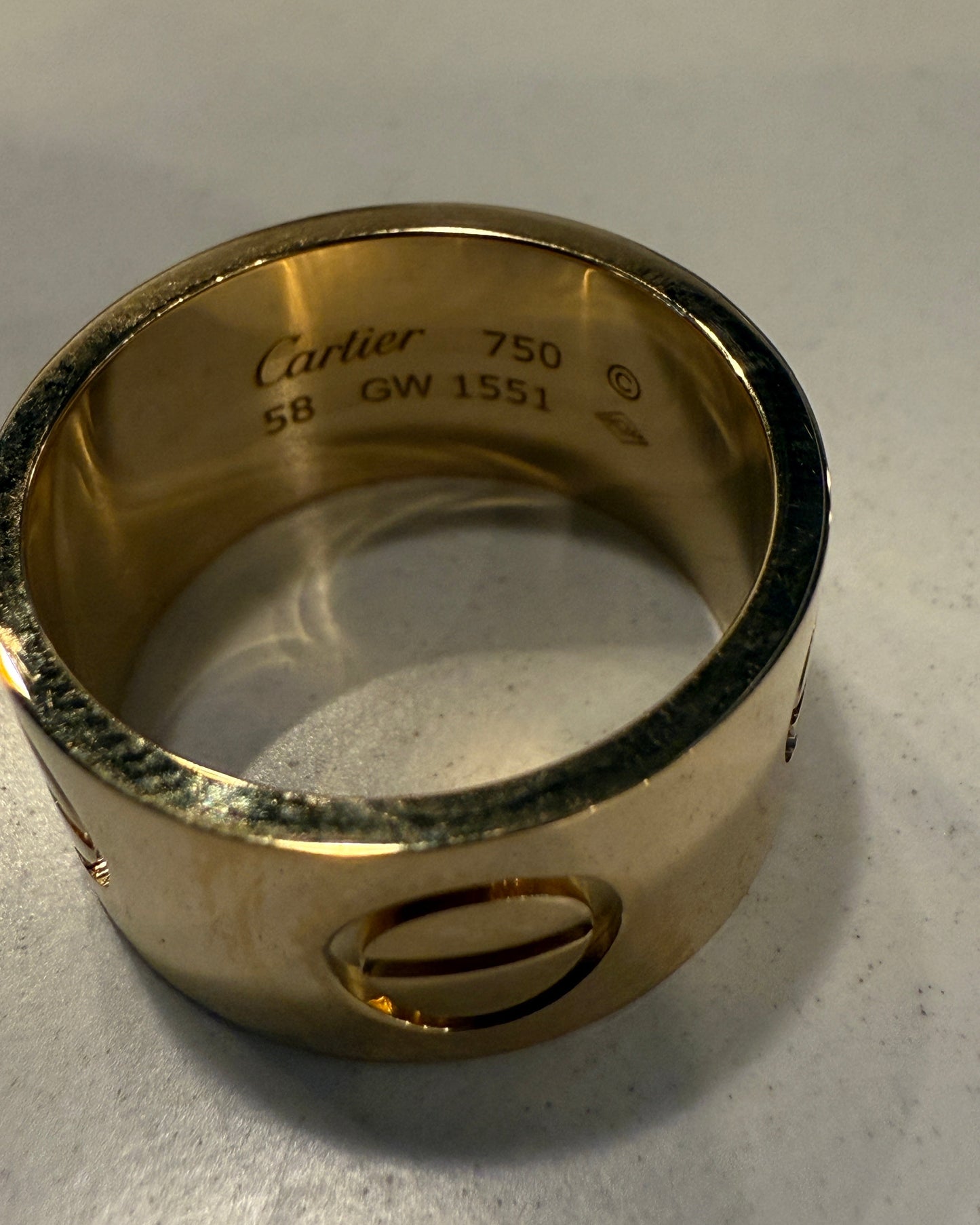 CARTIER Vintage Gold Large Love Ring