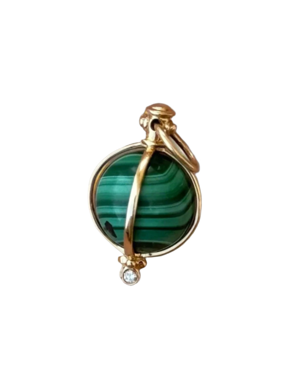 EMMIE Malachite Charm