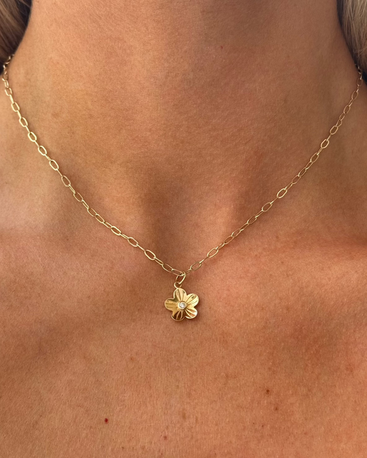 DAISY Gold Diamond Necklace