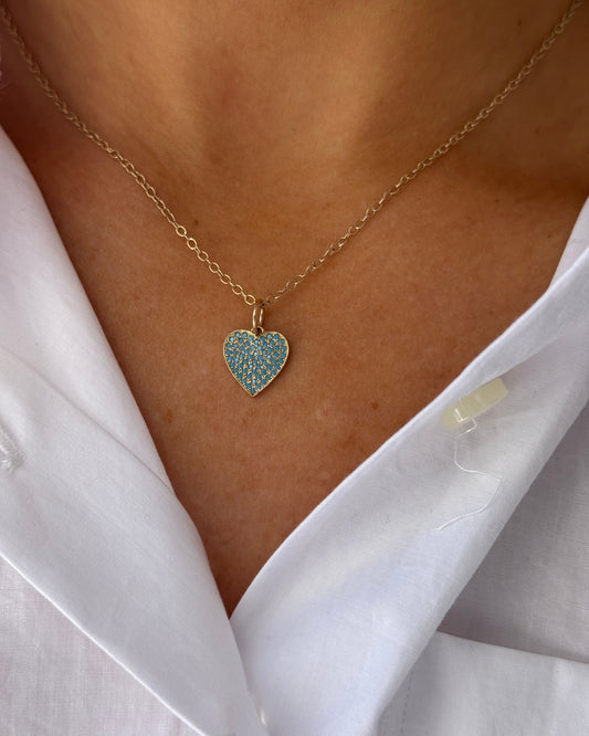 JORDAN Turquoise Heart Necklace