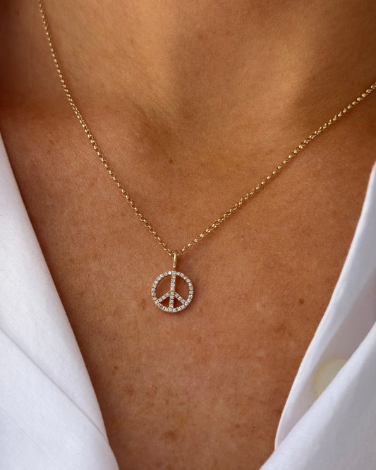 PEACE Diamond Necklace