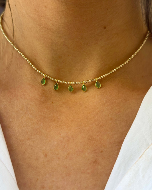 TYLER Gold Emerald Necklace