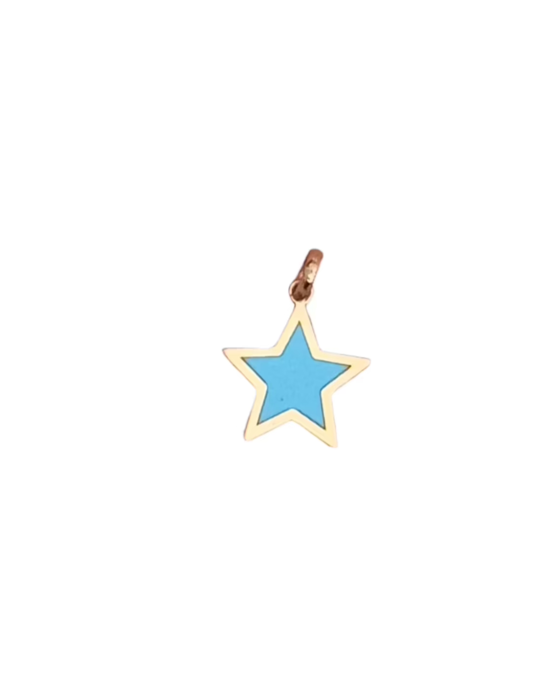 CAMI Gold Turquoise Charm