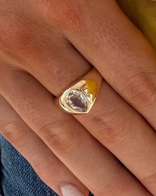 LYNN Gold Stone Ring