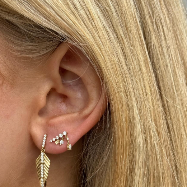 FEATHER Diamond Earrings
