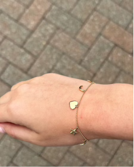 ABBIE 14kt Charm Bracelet