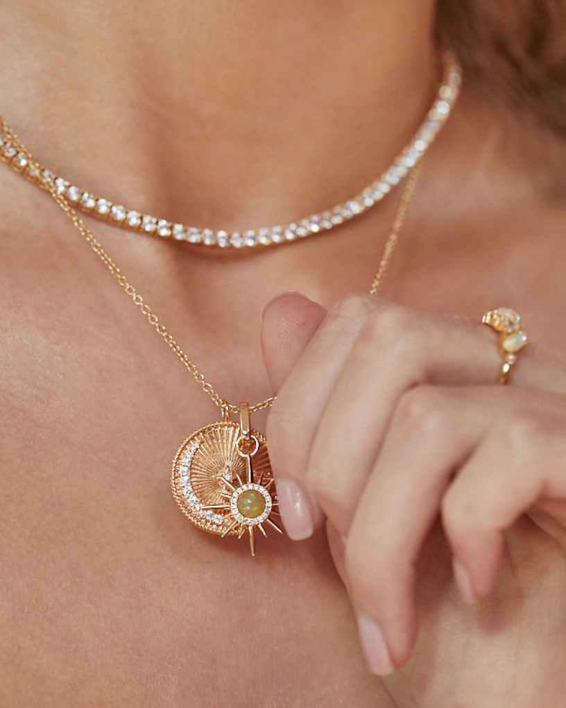 ELIZABETH STONE Cele Coin Pendant