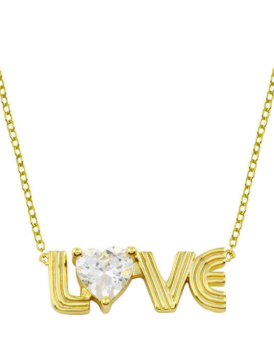 LOVE Gold Fluted Love