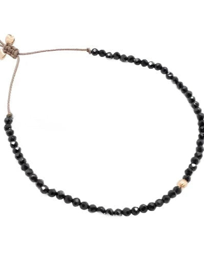 BY JOHANNE La Mesa Gold Beaded Bracelet