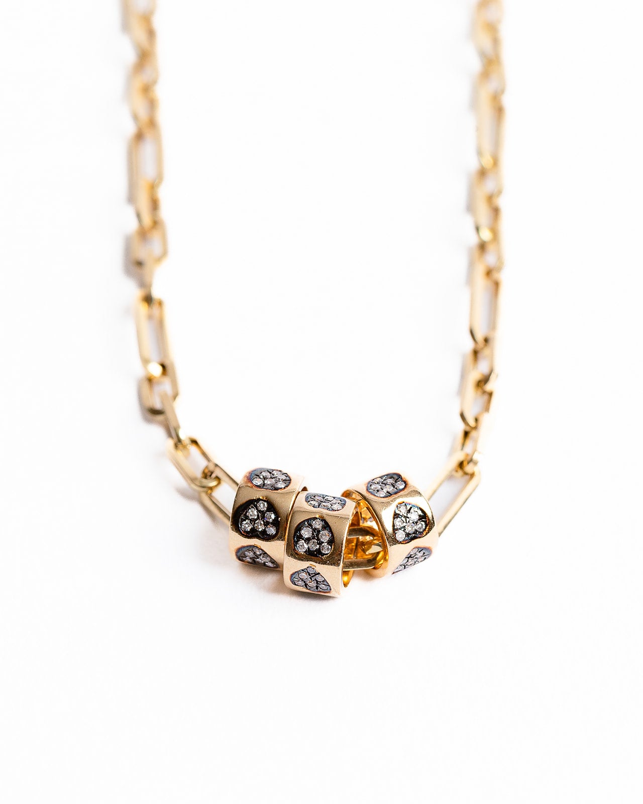 AMBER Diamond Bead Charms