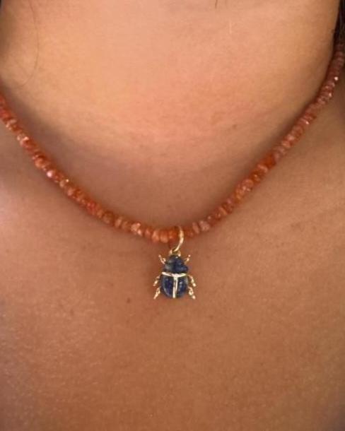 SCARAB Beaded Necklace