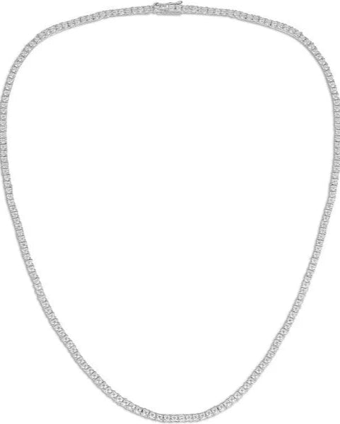 sterling silver cubic zirconia tennis neckalce