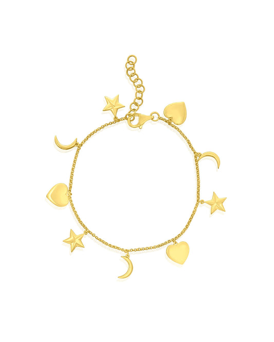 ABBIE 14kt Charm Bracelet