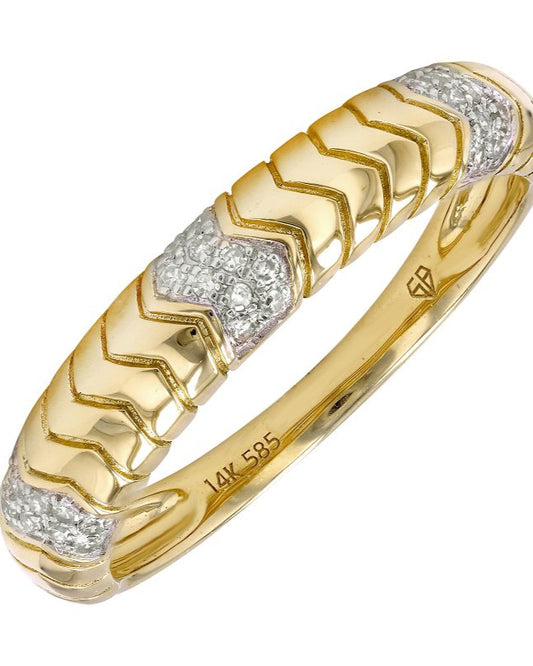 14kt yellow gold diamond band ring @dylanjamesjewelry.com