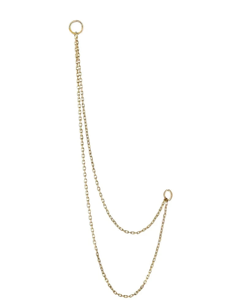 add on earring chain add to your own huggies or studs @dylanjamesjewelry.com