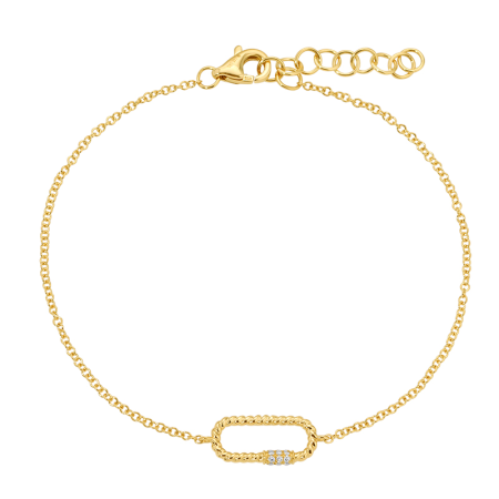 CARI Gold Diamond Bracelet