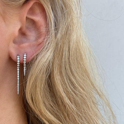 SPIKE Diamond Huggy Earrings