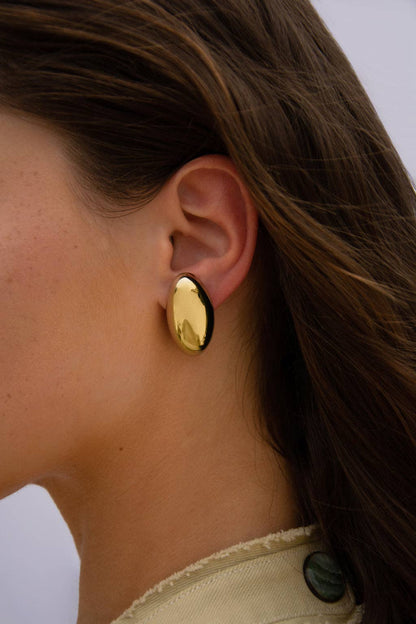 LILI CLASPE KEIREN Gold Dome Earrings