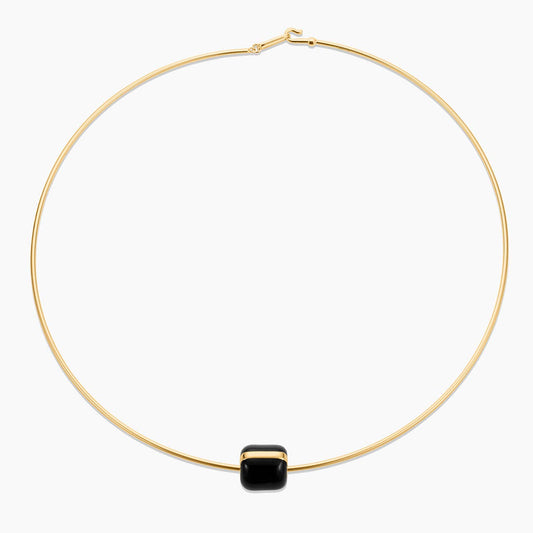 THATCH Celine Black Enamel Choker