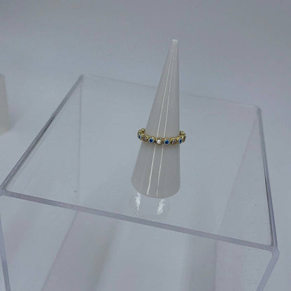 SKINNY Evil Eye Adjustable Ring