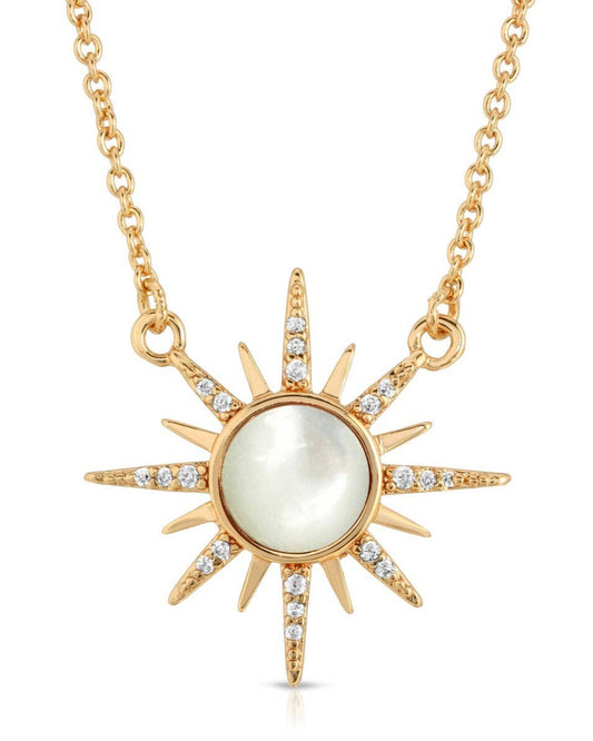 ELIZABETH STONE Gem Starburst Necklace