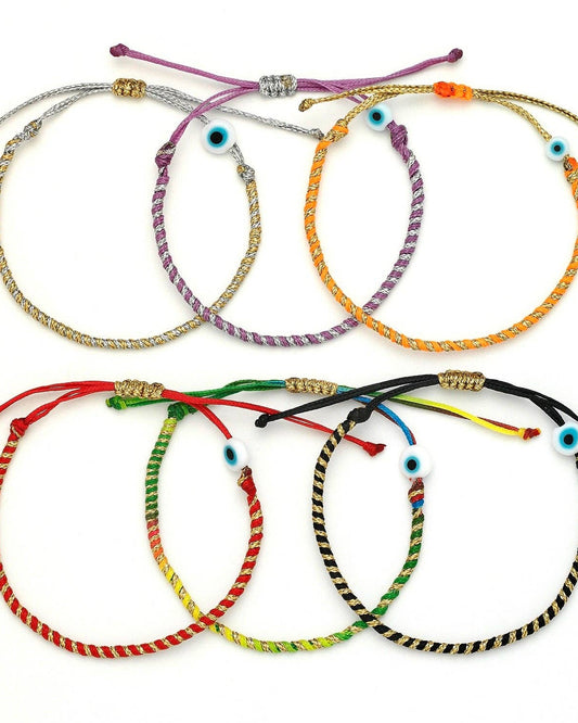 OIYA TWIST Duo Color Evil Eye Bracelet
