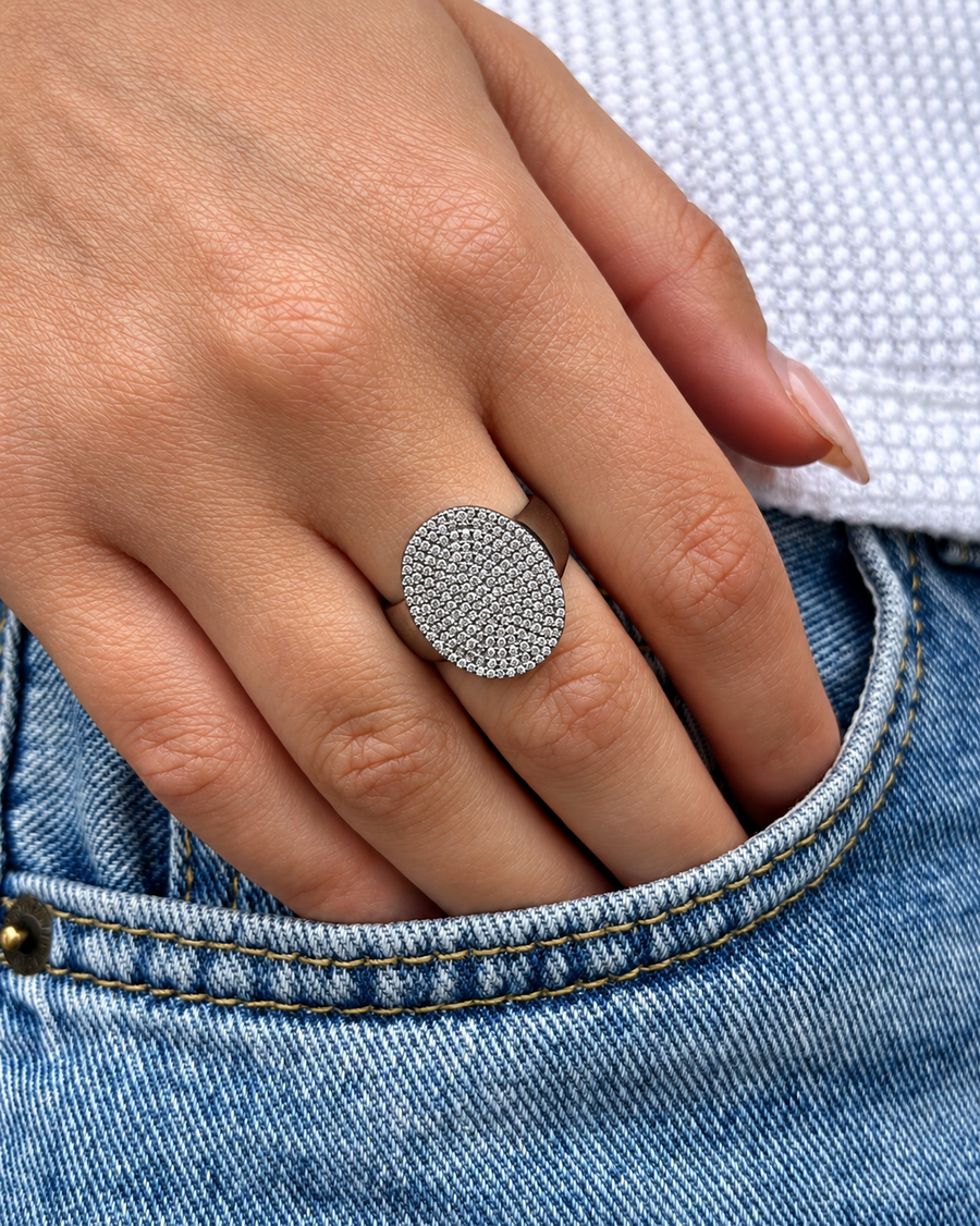 LINDA Sterling Diamond Ring