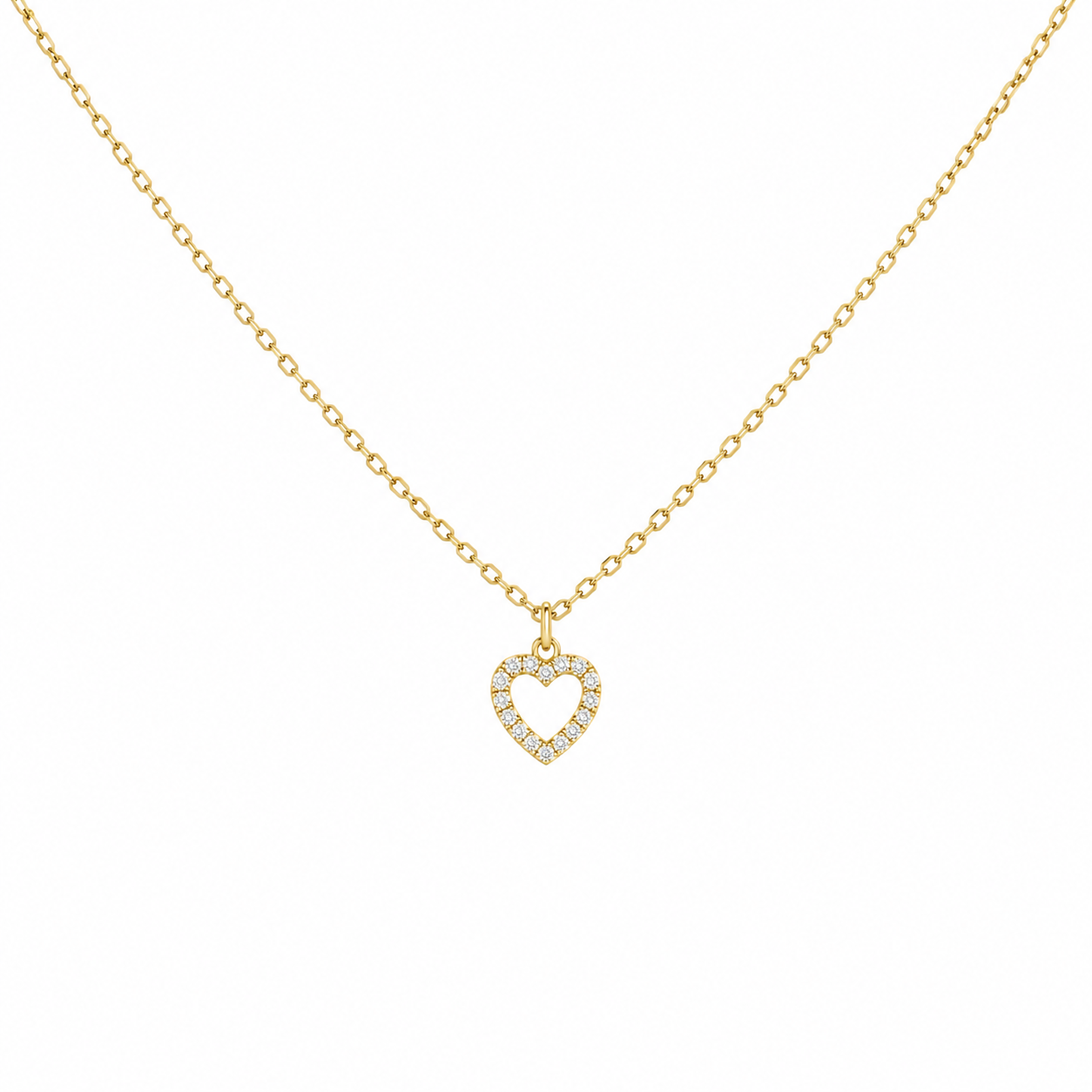 ZOE Diamond Heart Necklace