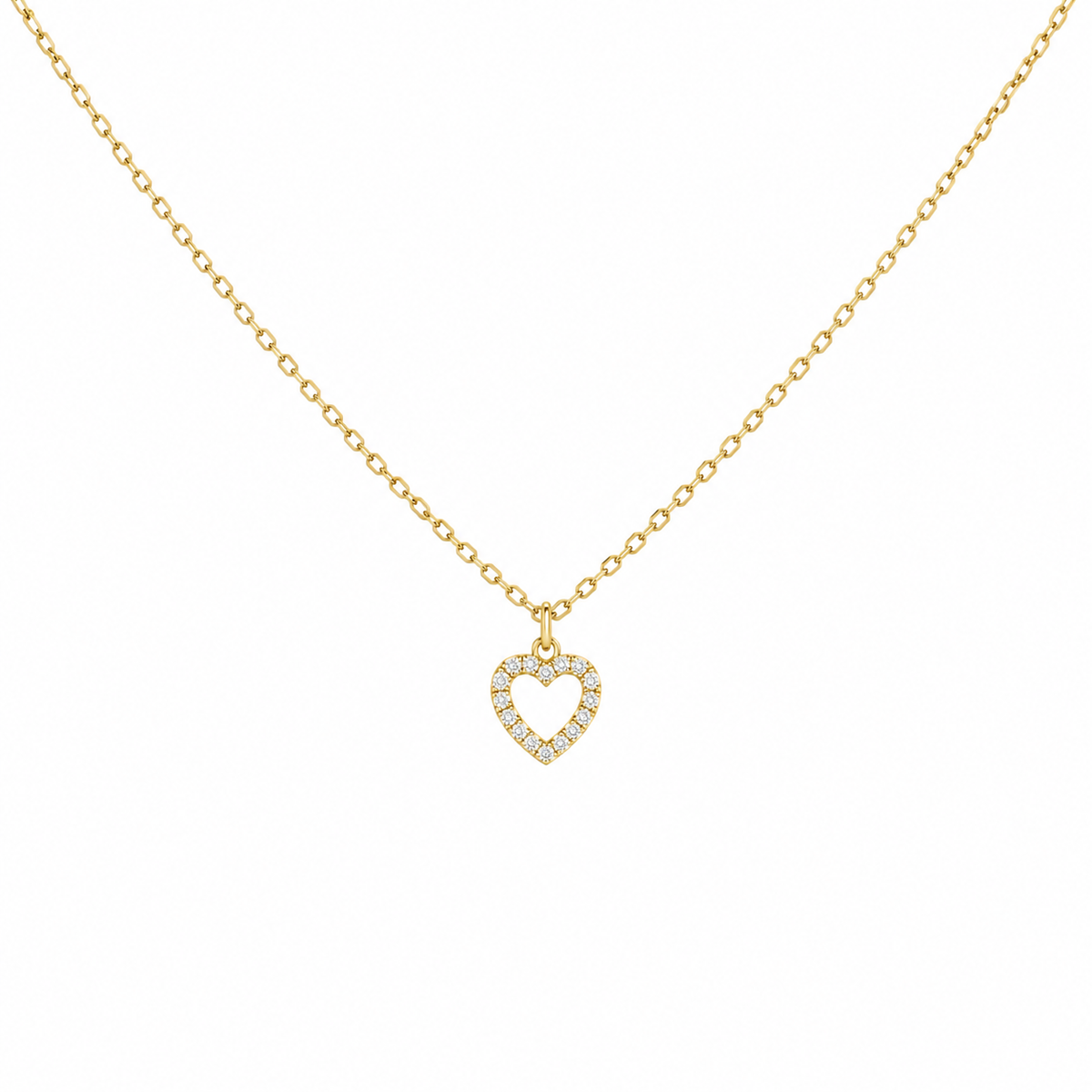 ZOE Diamond Heart Necklace