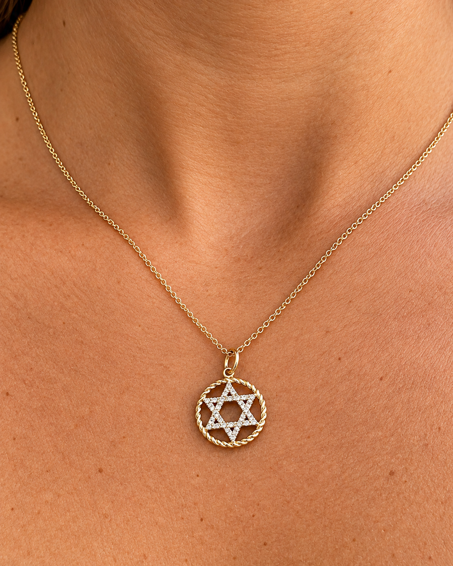 DAVIDE Gold Diamond Necklace