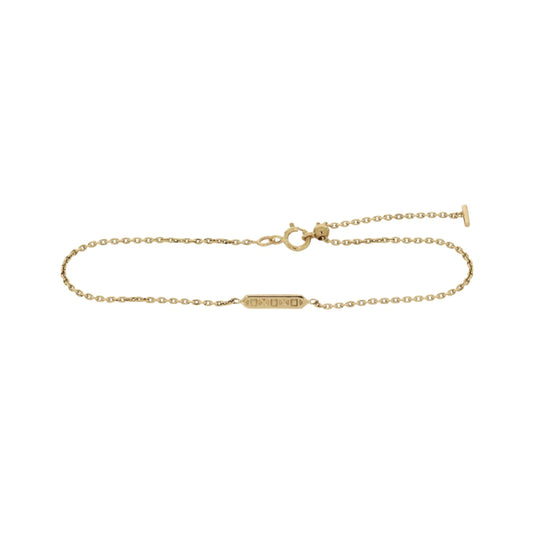 9ct gold bracelet made in London adjustable 