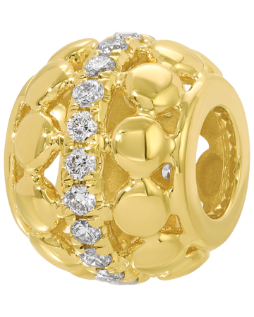 APRIL Diamond Rondelle Charm