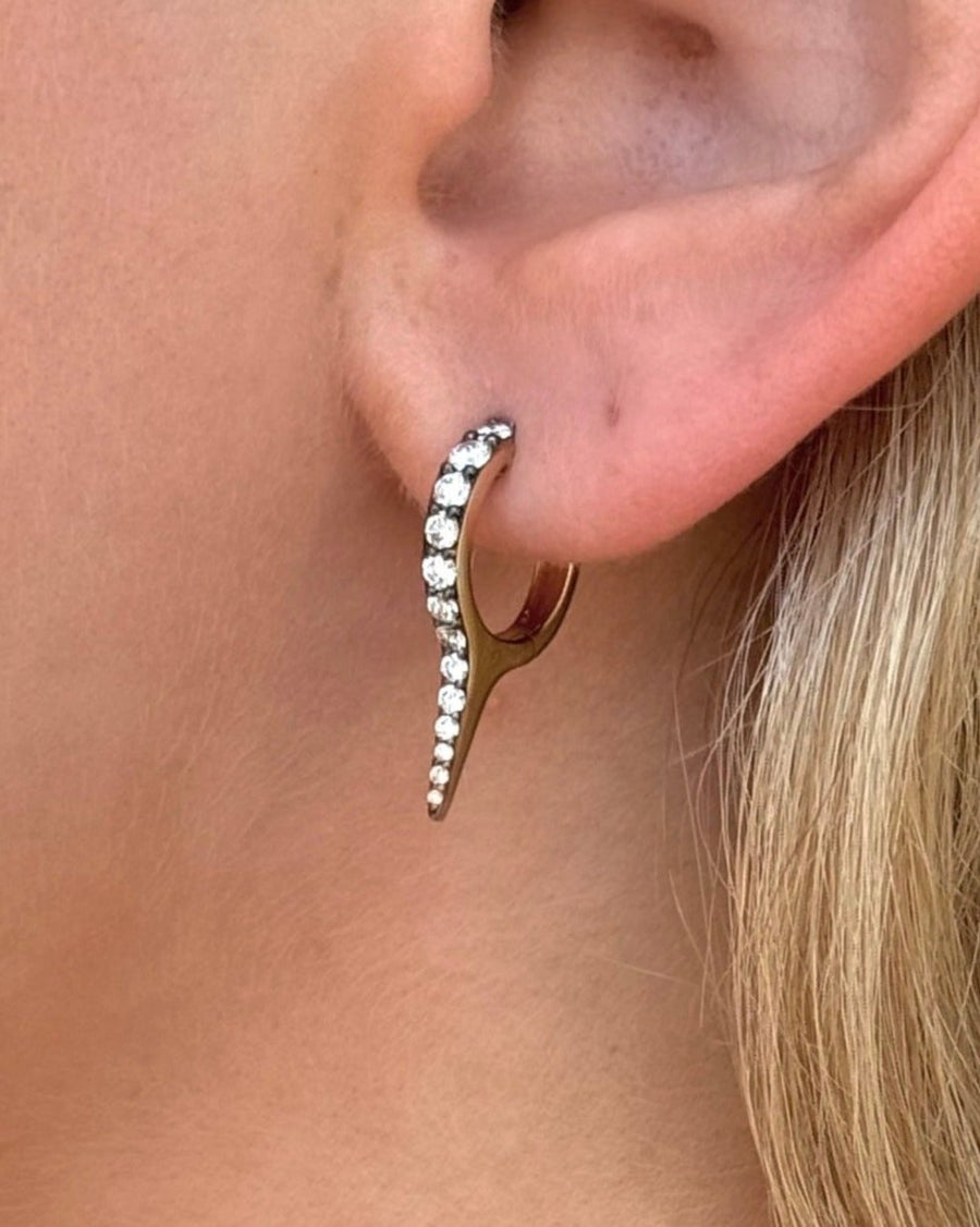 SPIKE Diamond Huggy Earrings