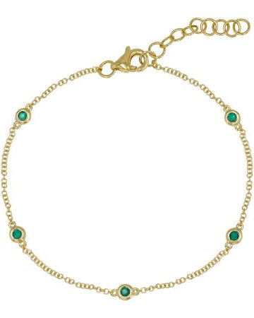 SPRING Gold Emerald Bracelet