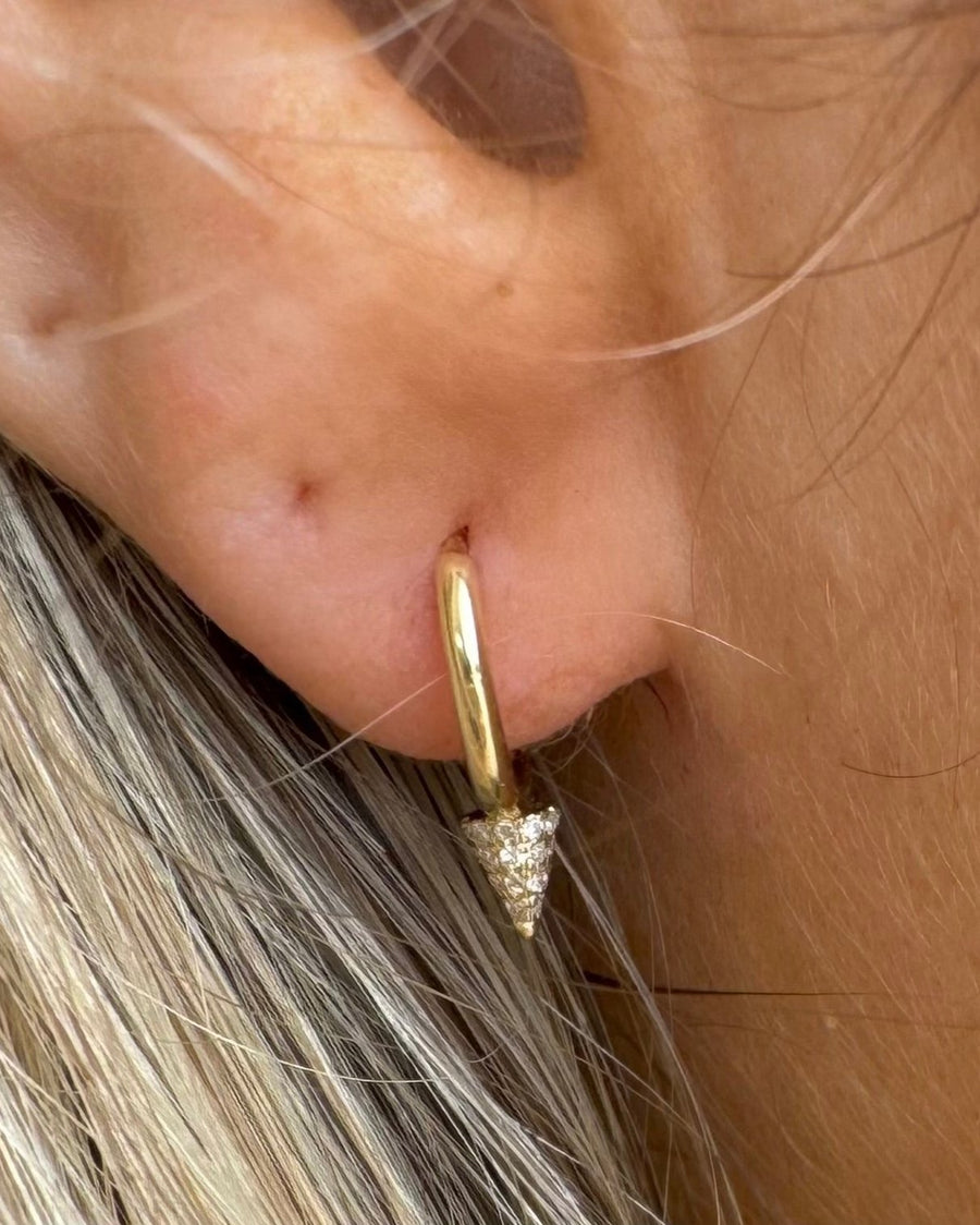 SPIKE Gold Diamond Earrings