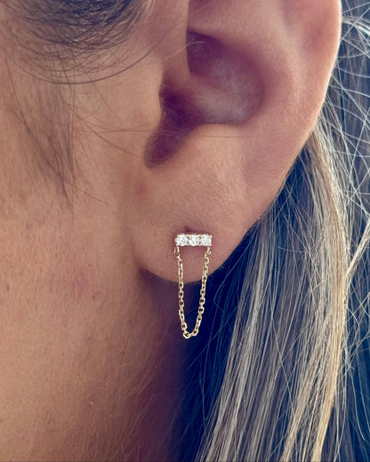 KAY Diamond Chain Studs
