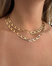ALEXA Gold Link Necklace
