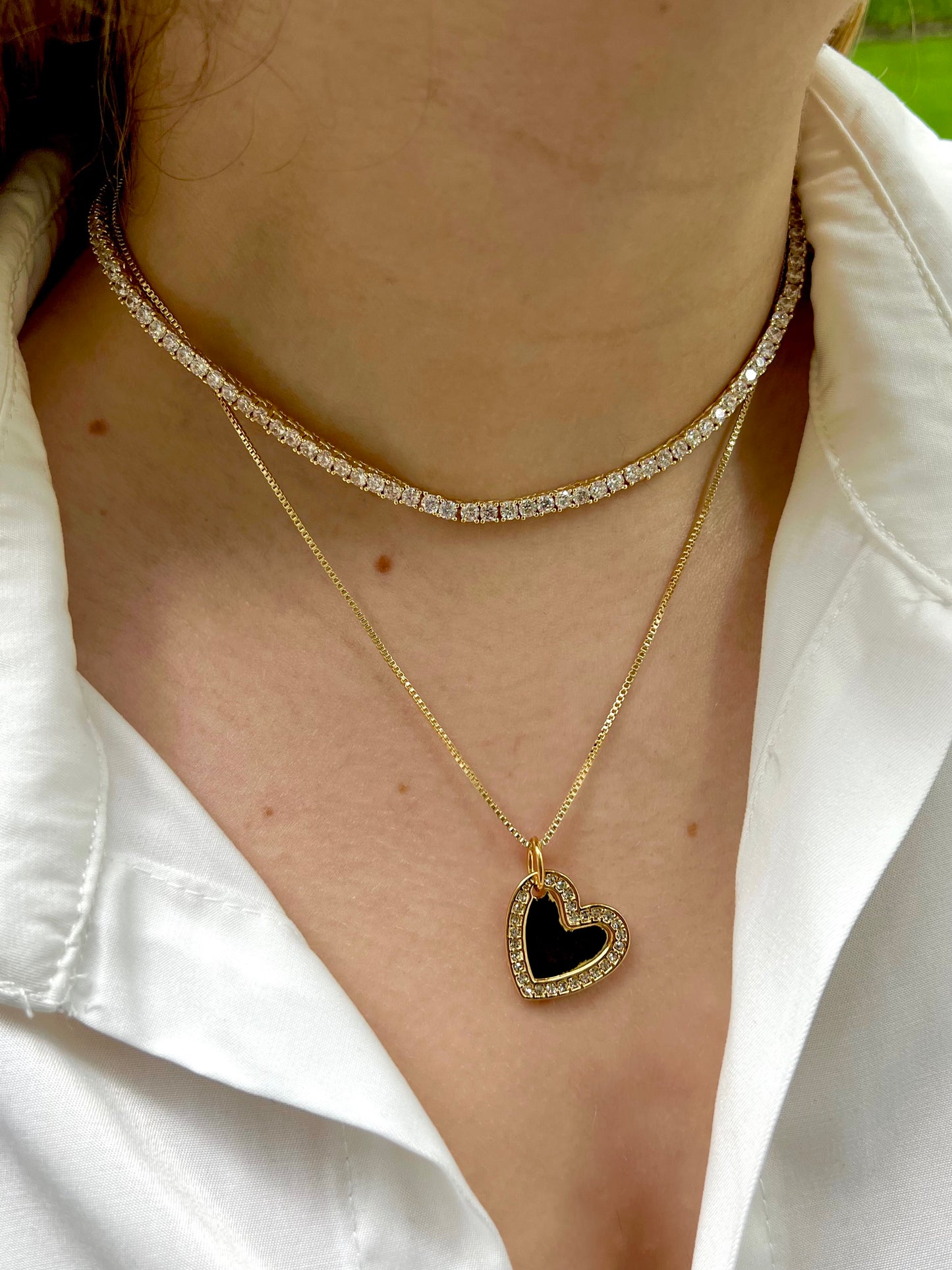 SIDE Heart Necklace