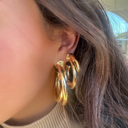 AVA Gold Earring