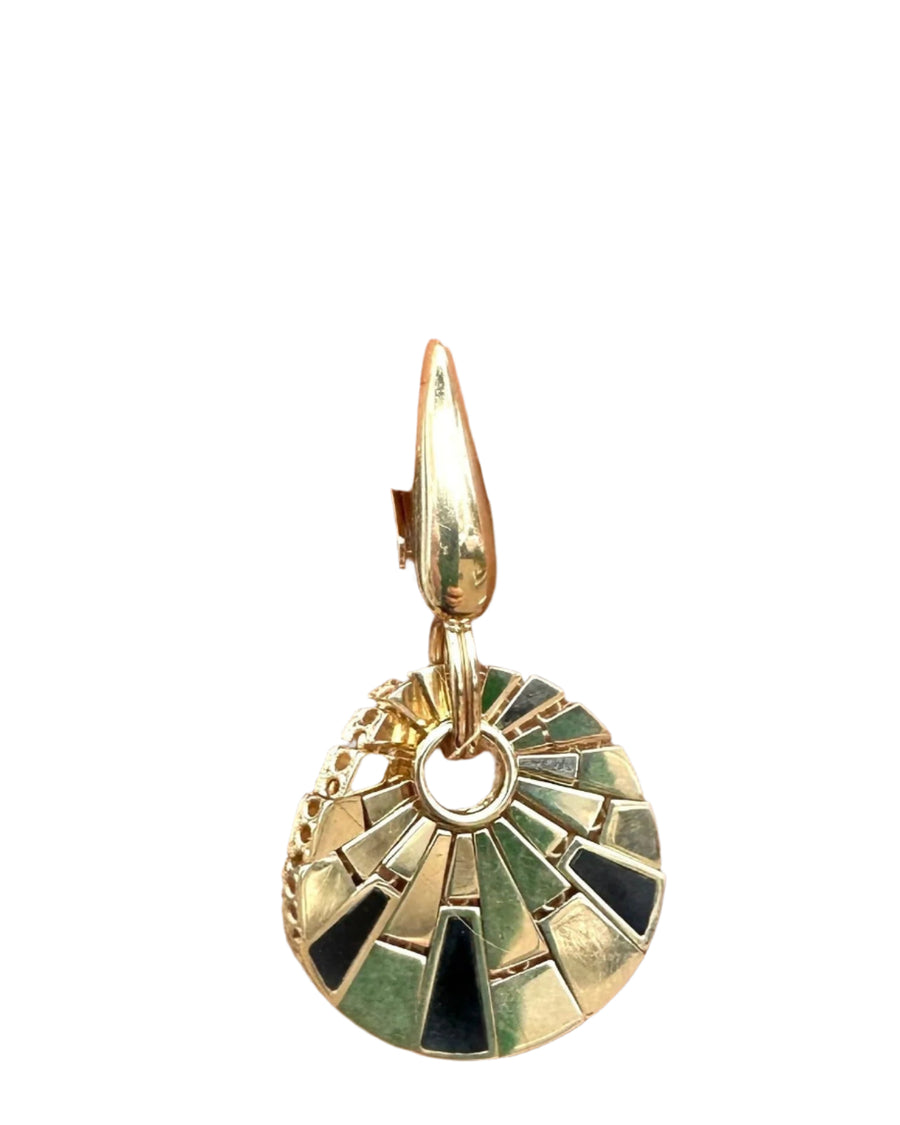 DISCO Gold Onyx Earrings