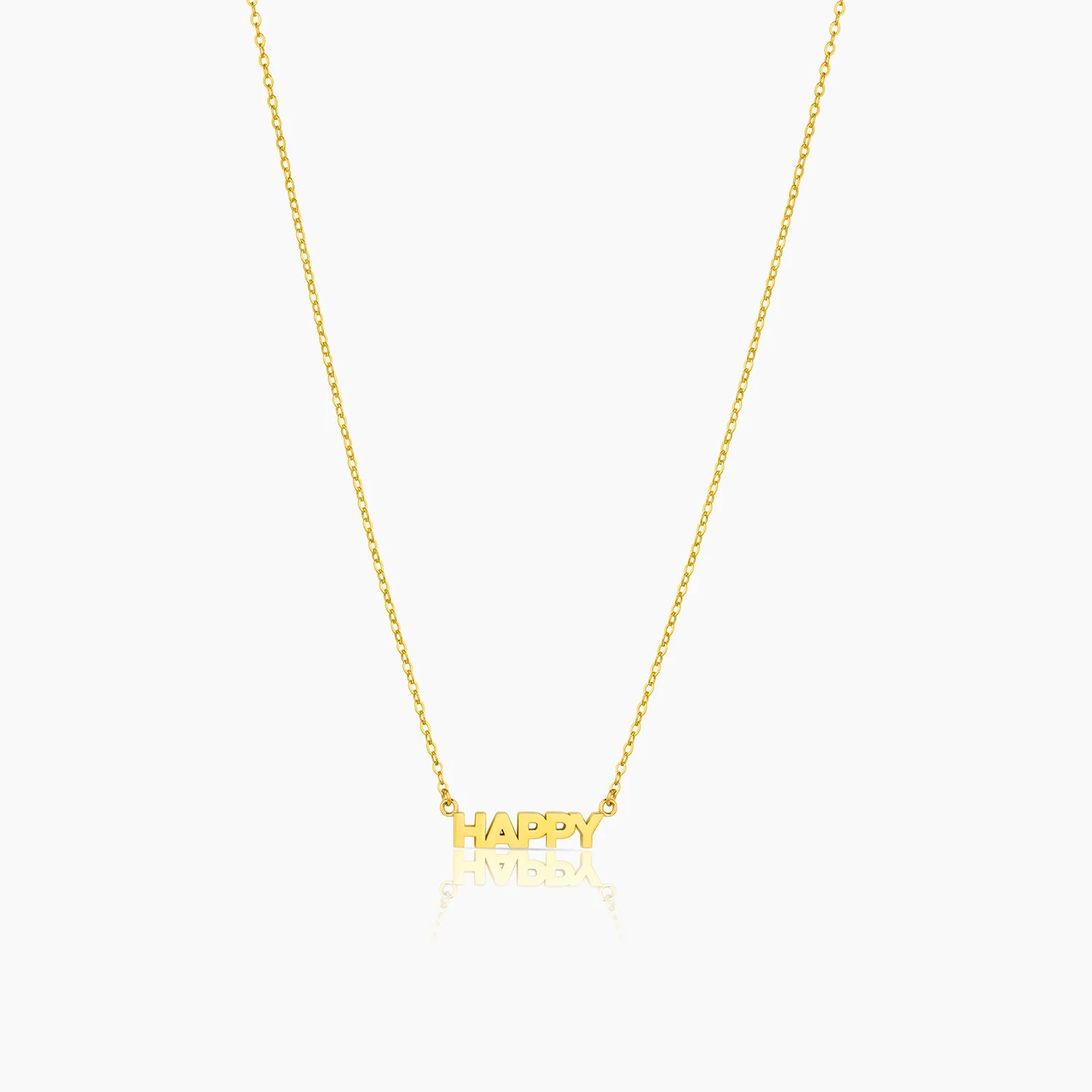 14kt gold plated silver happy necklace  by thatch.  @dylanjamesjewelry.com