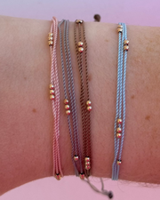 HORTENSE Wish Me Luck Gold Cord Bracelet